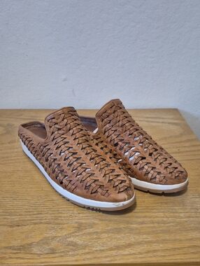 Antelope J77 Scooter Women's Mule Woven Leather Shoes Sz 41/9